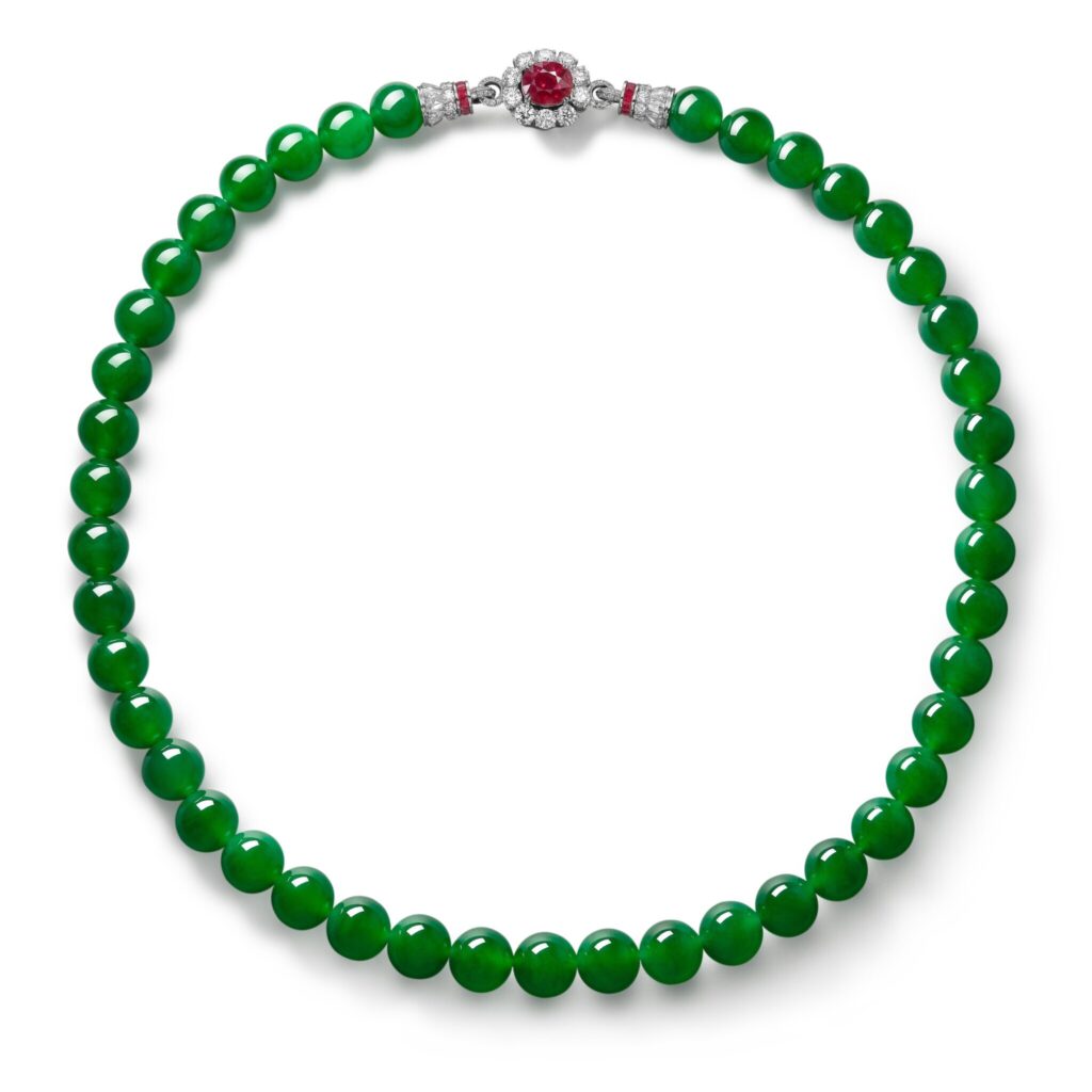 Hutton-Mdivani Jadeite Necklace