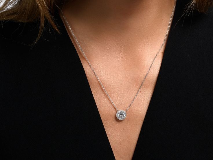 Sleek Solitaire Pendant